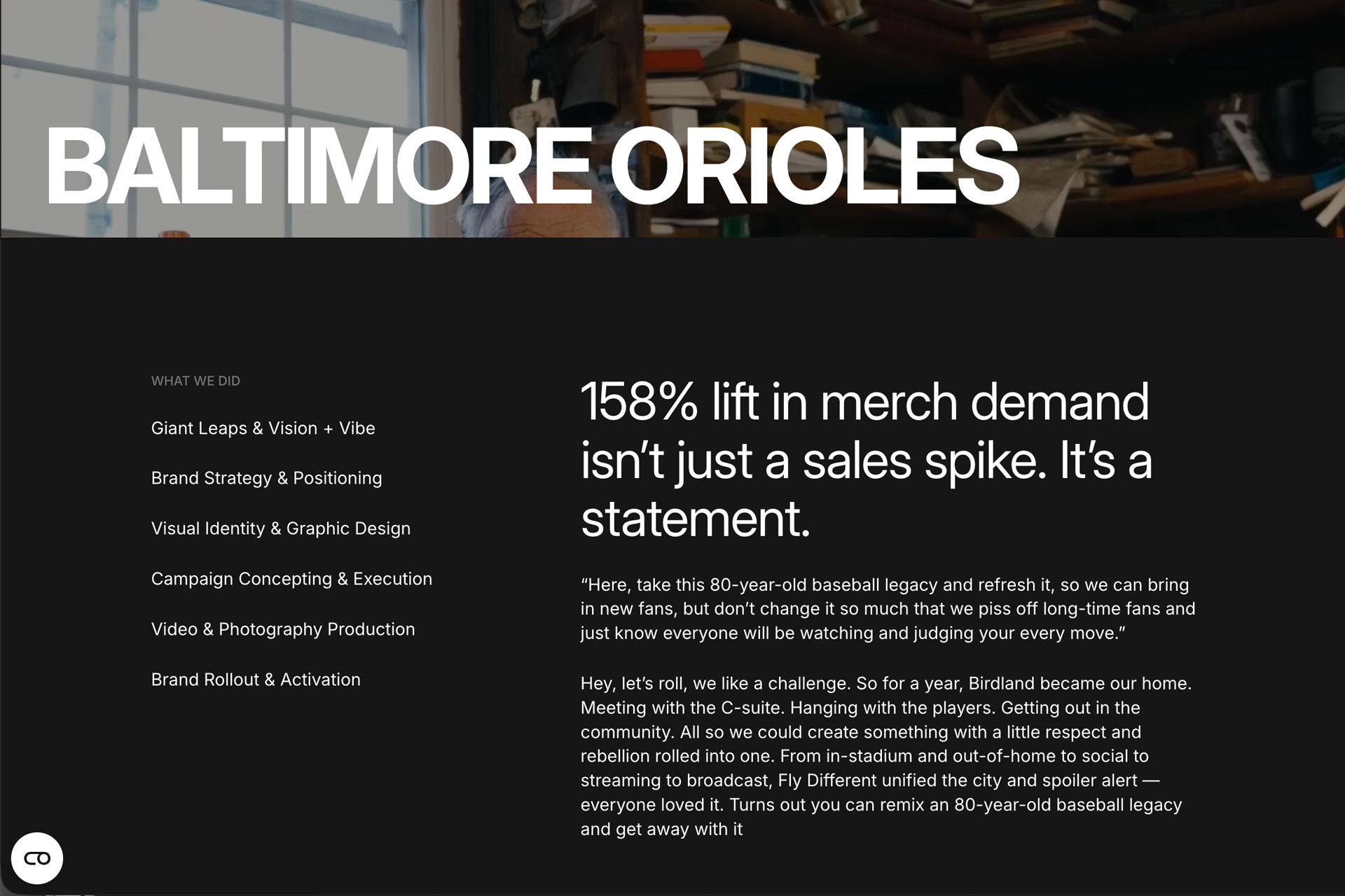 Case study for the Baltimore Orioles